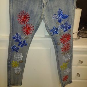 L's Square Hand Painted Jeans